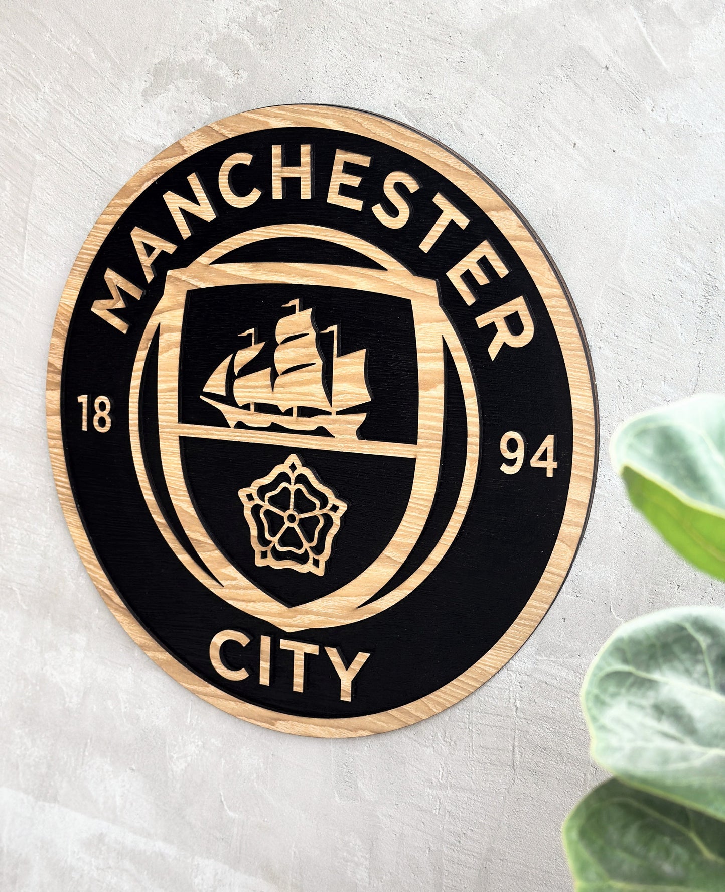 Manchester City wood sign 3D wall decorations