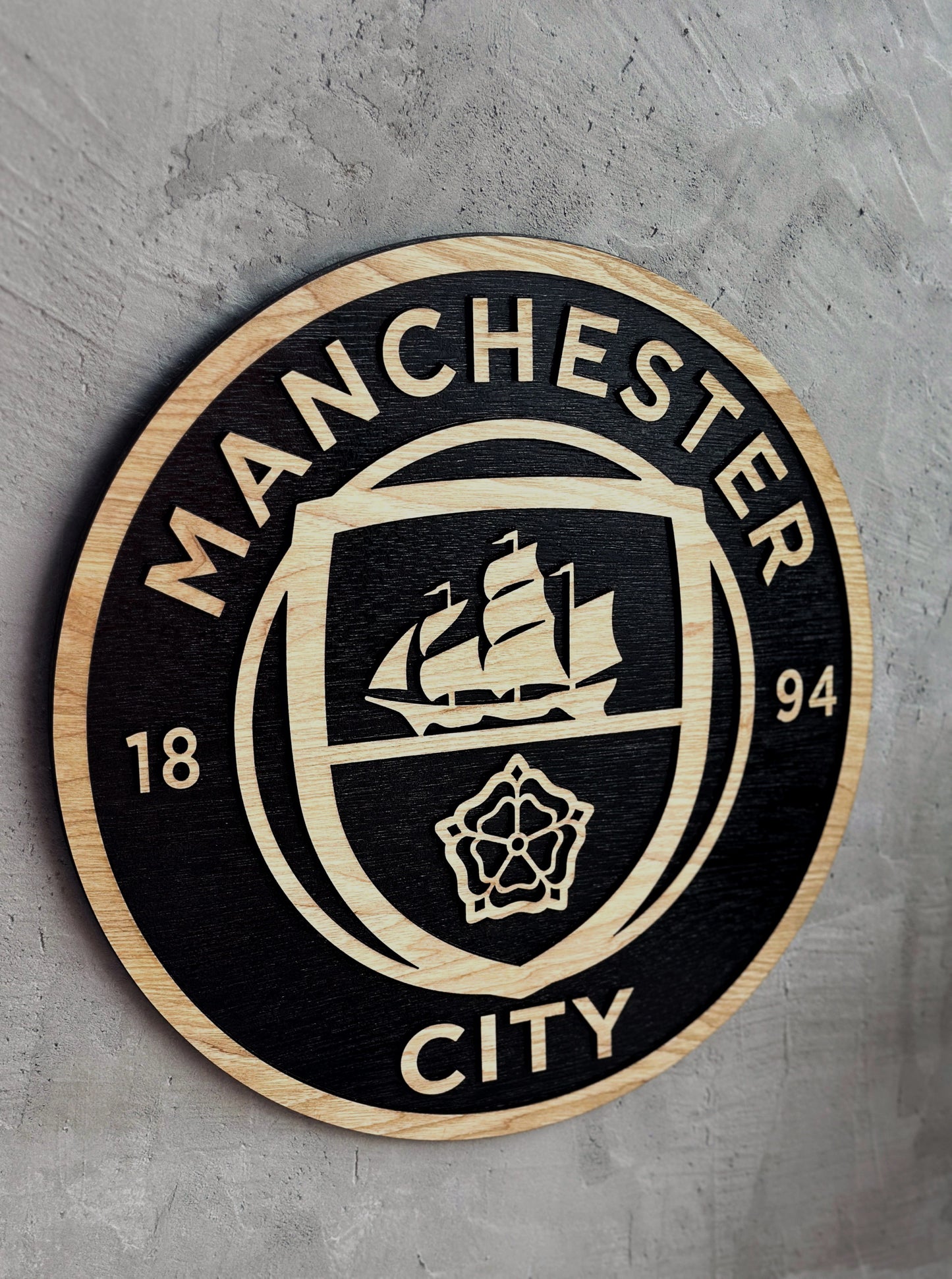 Manchester City wood sign 3D wall decorations