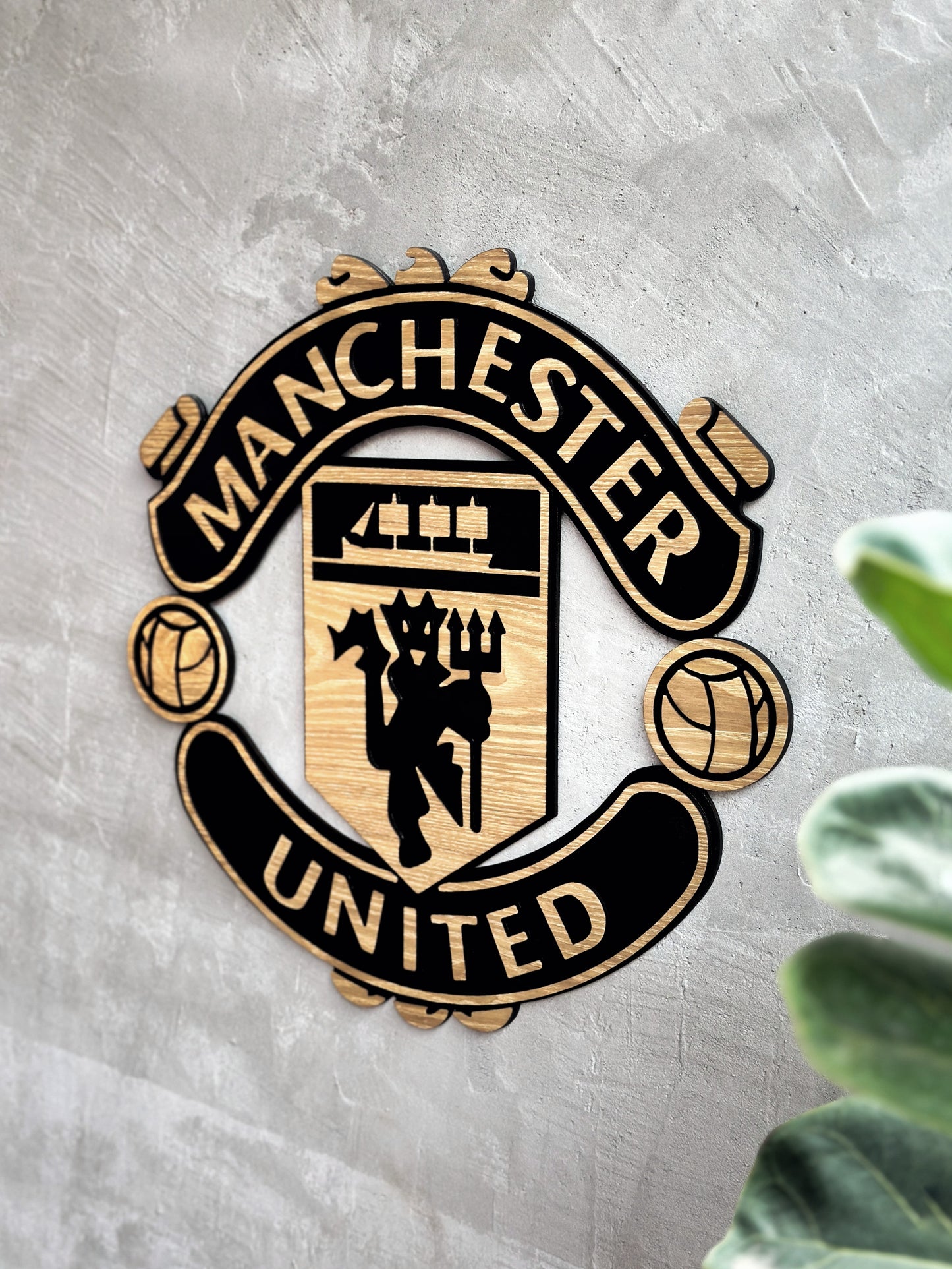 Manchester United wood sign 3D wall decorations
