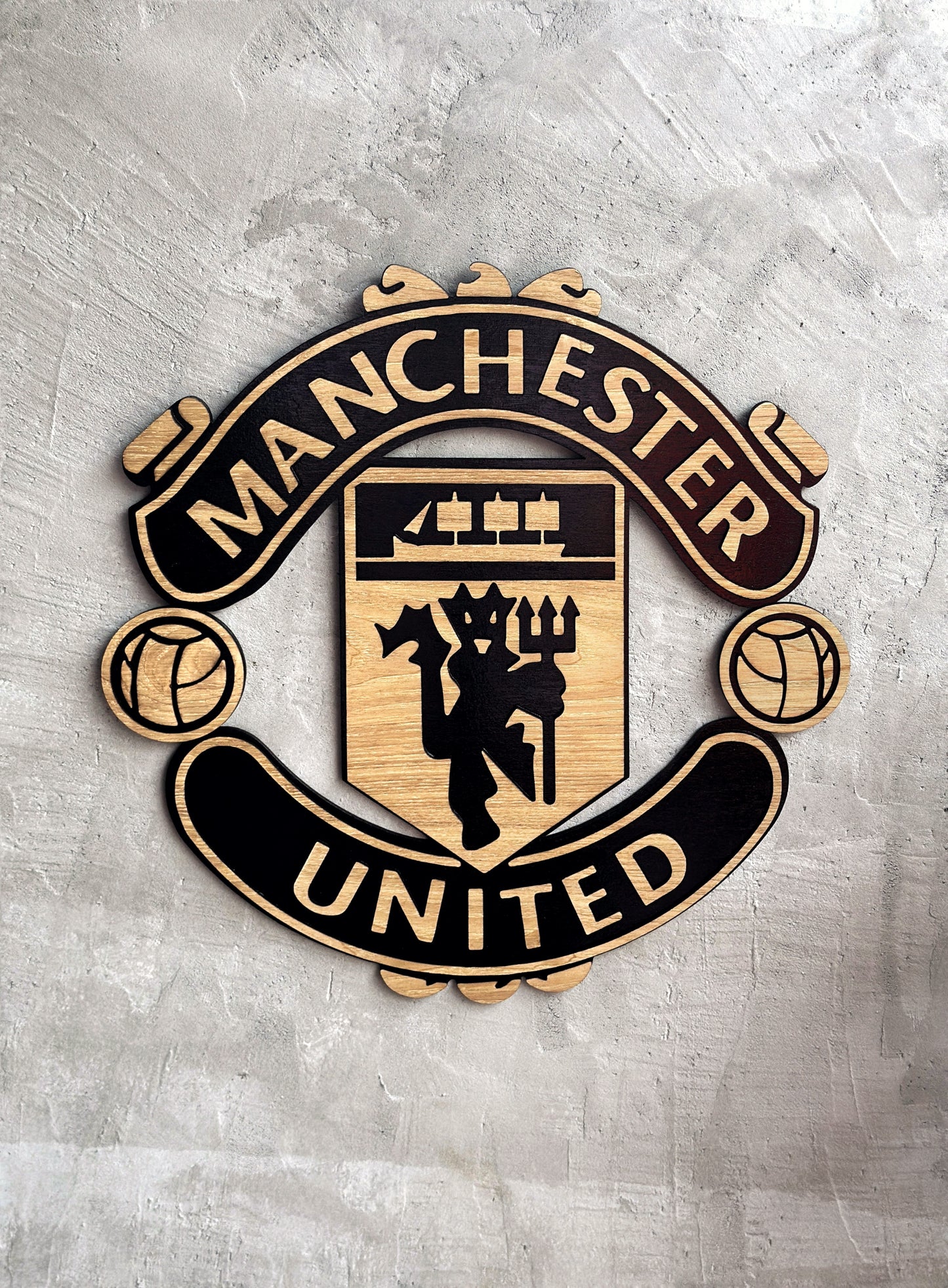 Manchester United wood sign 3D wall decorations