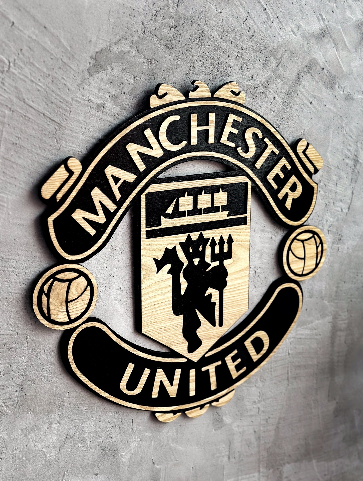Manchester United wood sign 3D wall decorations
