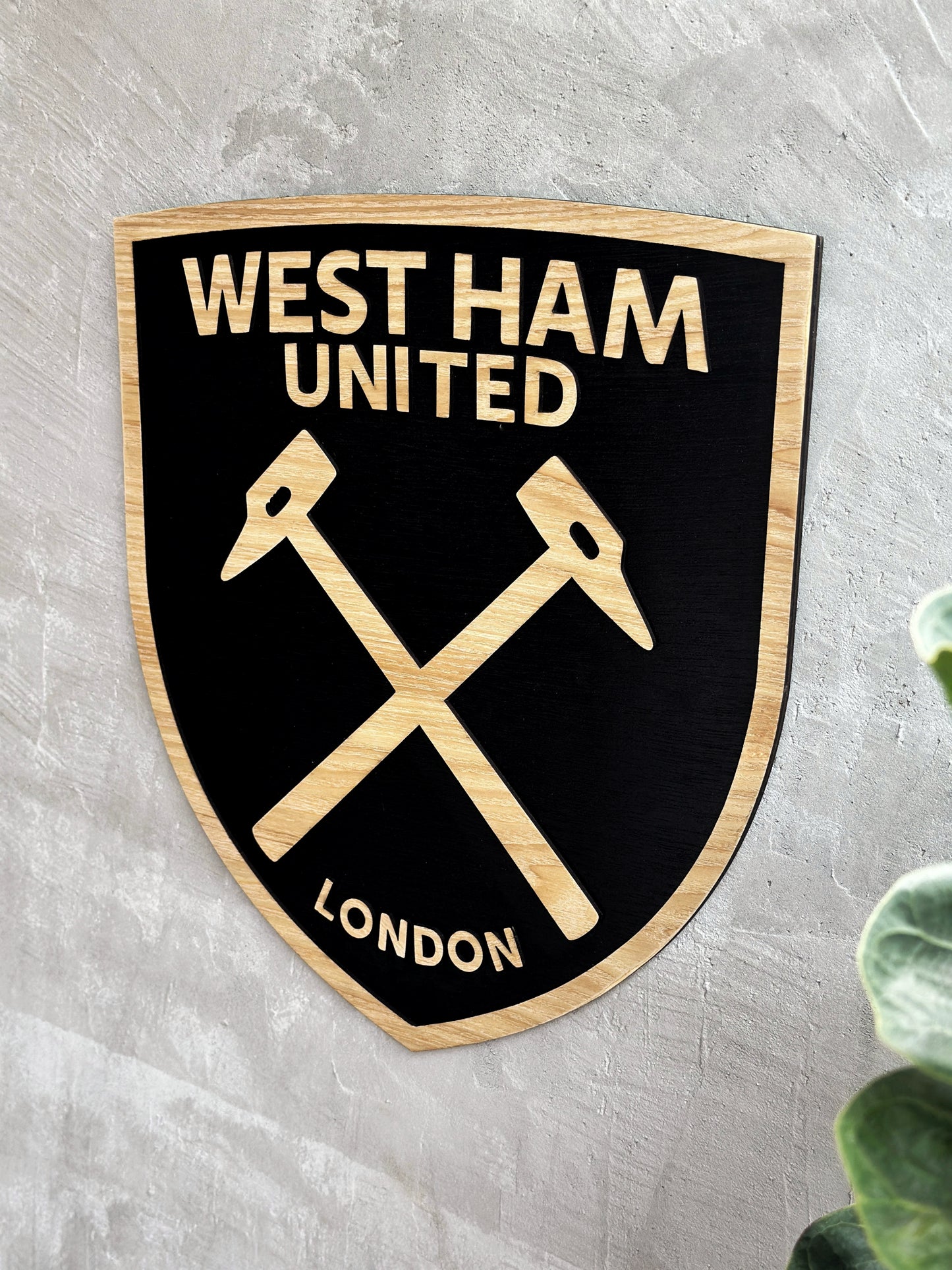 West Ham United FC wood sign 3D wall decorations