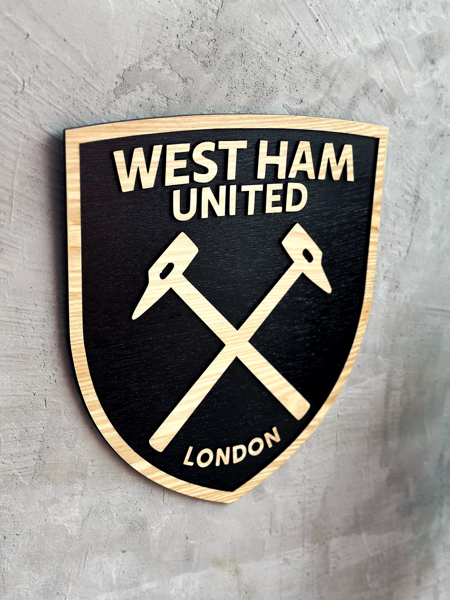 West Ham United FC wood sign 3D wall decorations