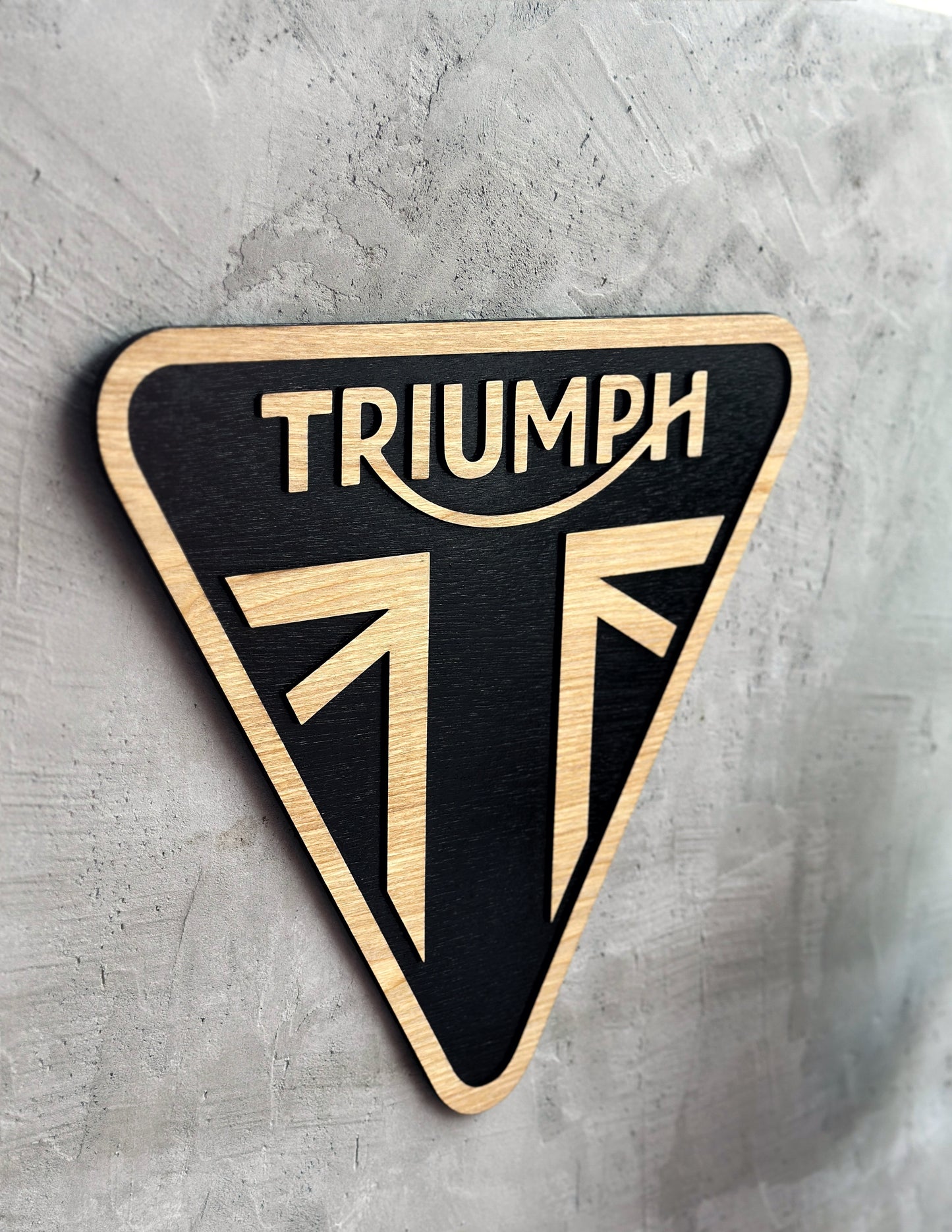 Triumph wood sign 3D wall decorations